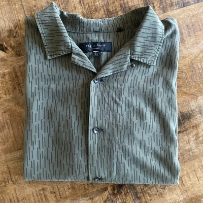 Rag & Bone Avery Viscose Camp Shirt Large - Image 1 of 4