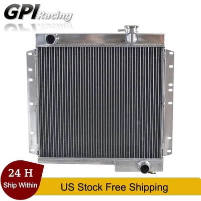 3 Row Aluminum Radiator For 1970-1980 Toyota Land Cruiser FJ40 FJ45 4.2L/3.9L L6 - Image 1 of 4