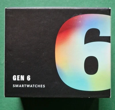 Fossil Gen 6 FTW4061 44mm Edelstahlgehäuse mit Silikonarmband in Schwarz... - Bild 1 von 4