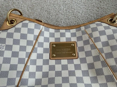 Auténtico bolso de hombro Louis Vuitton Damier Azur Galliera GM Foto 1 de 4