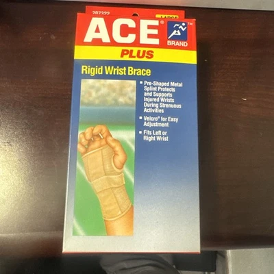ACE 207322 Wrist Brace – Large fits wrist 7½" to 8½" – Rigid Splint – New - Image 1 of 3