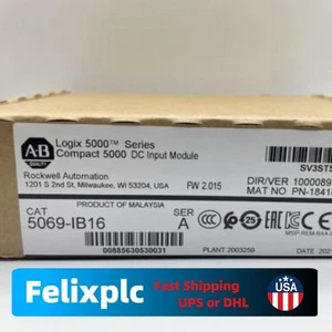 Allen Bradley 5069-IB16 Compact Logix 5000 DC Input Module 5069-B16 US Free Tax - Picture 1 of 2