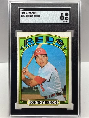 Banco O Pee Chee Johnny 1972 #433 SGC 6 Foto 1 de 2