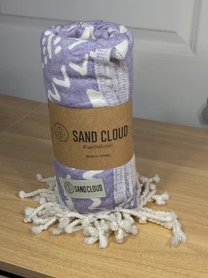 Песочное облако фиолетовый богемное турецкое пляжное полотенце новый с Ярлыками 38 «x 64» 100% хлопок - Изображение 1 из 4