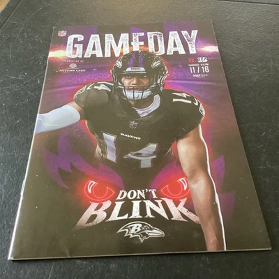 Baltimore Ravens November 16, 2023 Game Day Program - Image 1 of 4