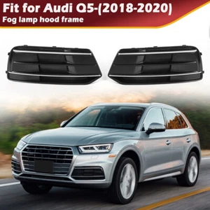 Cubierta de parachoques delantera izquierda + derecha para luz antiniebla inserto bisel para Audi Q5 2018-20 - Imagen 1 de 8