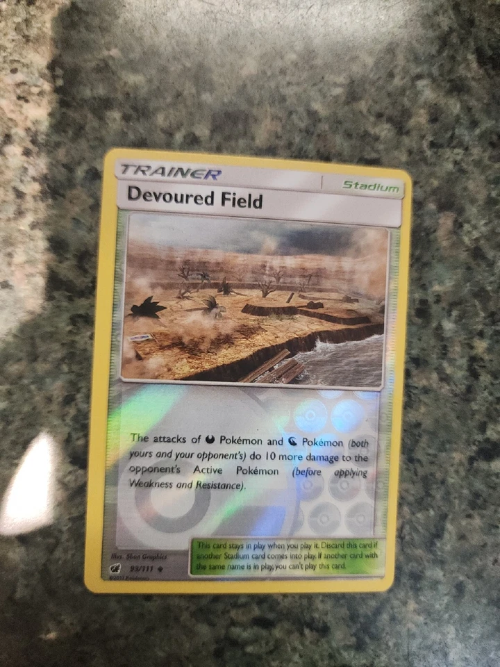 Reverse Holo Devoured Field 93/111 Uncommon SM - Crimson Invasion Pokemon p34 - Image 1 of 1
