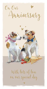 On Our Anniversary Jack Russell Greeting Card The Wildlife Range Cards - Picture 1 of 1