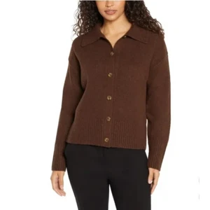 Banana Republic Damen Strickjacke Pullover Polo Logo Knopfleiste Langarm, XL - Bild 1 von 6