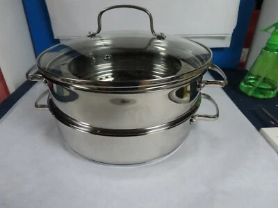 NUEVOS UTENSILIOS DE COCINA NUWAVE ULTIMATE DE ACERO INOXIDABLE, VAPORIZADOR/FONDUE/HORQUILLAS, VER A TRAVÉS DE LA TAPA SIN CAJA Foto 1 de 4