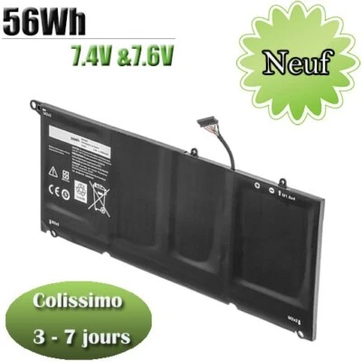 JD25G 90V7W JHXPY 5K9CP DIN02 Remplacement de la Batterie pour Dell XPS 13 XPS13