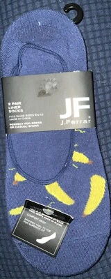 2 Пара DOCKERS и J. Ferrari мужской нет шоу вкладыш носки размер 6-12 серый и синий новый  - Изображение 1 из 4