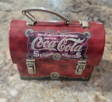 Miniature Coca-Cola Coke Metal Lunchbox Mini Size Soda Collectible Tin 