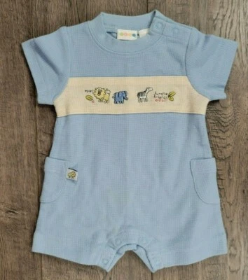 Bebé Niño Nuevo Gymboree Vintage Prematuro Jungle Friends Mameluco Conjunto Foto 1 de 2