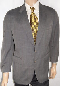 Vintage 1980’s 42S Cricketeer Suit Jacket - Men 42 Brown Plaid 2Btn Wool Blazer