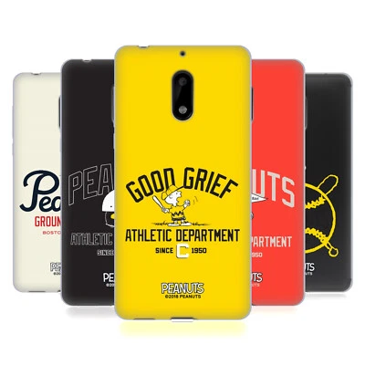 FUNDA OFICIAL DE GEL SUAVE DEPORTIVA PEANUTS VARSITY PARA TELÉFONOS NOKIA 1 Foto 1 de 4