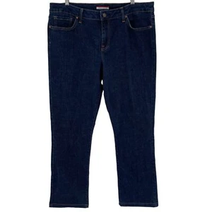Tommy Hilfiger Straight Leg Jeans Dark Wash Stretch High Rise Damengröße 12 - Bild 1 von 9