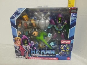 PAQUETE DE 2 HE-MAN AND THE MASTERS OF THE UNIVERSE BATTLE FOR ETERNIA ataque de poder - Imagen 1 de 7