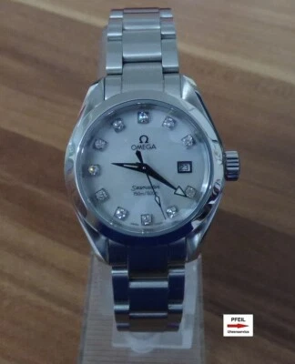 Omega Seamaster Aqua Terra Lady Perlmutt / Diamanten - Bild 1 von 4