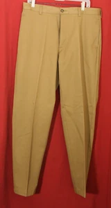 LL Bean Chinos Pant Mens 35 x 32 Classic Fit Straight Leg Dark Khaki - Picture 1 of 4