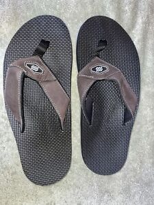 Brand New West Marine Men's Flip Flops Size 8 Sandals Thongs Black Boating NIB