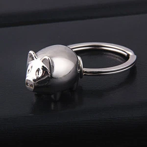 Cute Pig Piggy Keychain KeyRing Pendant Gift Present Creative Accessories - Picture 1 of 10