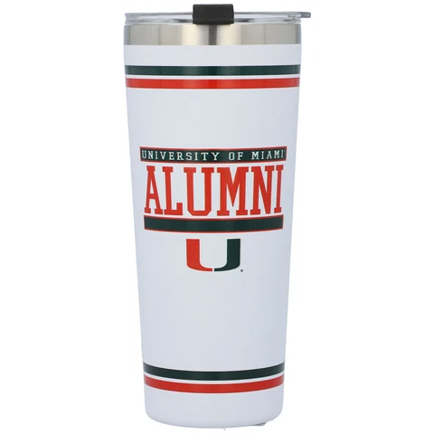 Miami Hurricanes 24oz. Alumni Stainless Steel Tumbler Cover