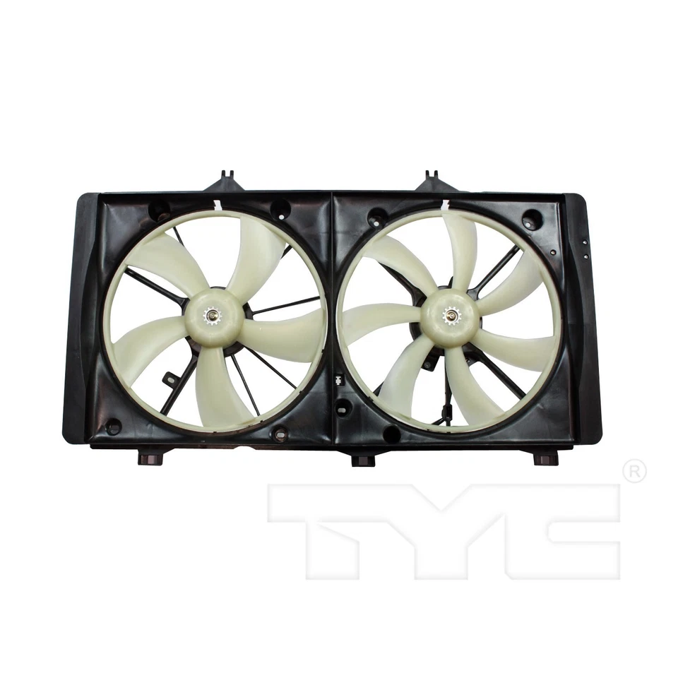 Conjunto duplo de radiador e ventilador condensador TYC para 2009-2016 Toyota Venza 2.7L - Imagem 1 de 4