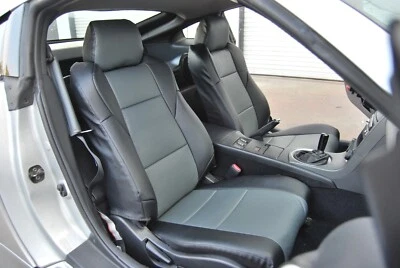PARA NISSAN 350Z 370Z S 2003-21 CUERO AJUSTE PERSONALIZADO 2 FUNDAS ASIENTO DELANTERO 13 COLORES Foto 1 de 4