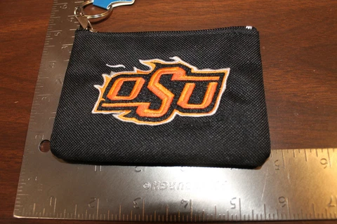 UNIVERSITY OKLAHOMA STATE COWBOYS OSU EMBROIDERED COIN PURSE Cover