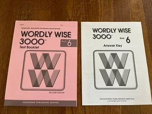 Wordly Wise 3000~ 2nd Edition~ Test Booklet & Answer Key for Book 6 Set - Picture 1 of 1