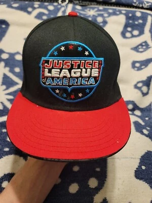 DC Comics: Justice League of America - Gorra gorra con cierre a presión con logotipo de estrella Foto 1 de 4