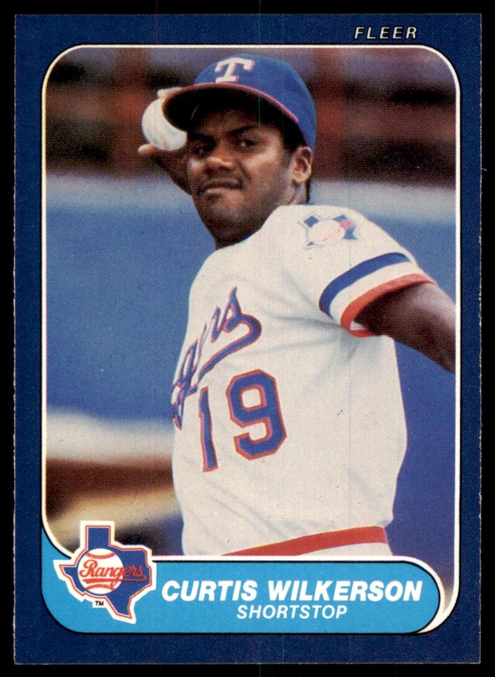 1986 Fleer Curtis Wilkerson Texas Rangers #577 - Image 1 of 2