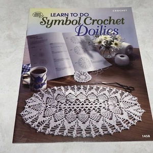 Learn to Do Symbol Crochet Doilies Pattern Book, American School of Needlework - Picture 1 of 5