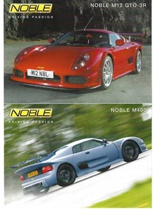 Noble M12 GTO-3R & M400 c2006 UK Market Single Sheet Sales Brochure - Picture 1 of 1