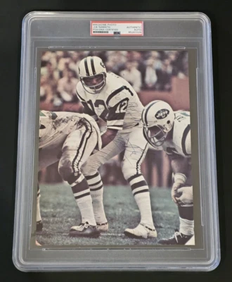 JOE NAMATH Signed Magazine Photo-HALL OF FAME-NEW YORK JETS-PSA - Image 1 of 4