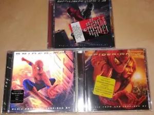 SPIDER-MAN-3CD COLLECTION-SPIDER-MAN 1,2+3-(MUSIC FROM AND INSPIRED BY) - Picture 1 of 2