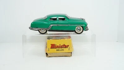 Minister Deluxe Green Pontiac Mechanical Tin Friction Car No. 34951/81 B87 - Image 1 of 4