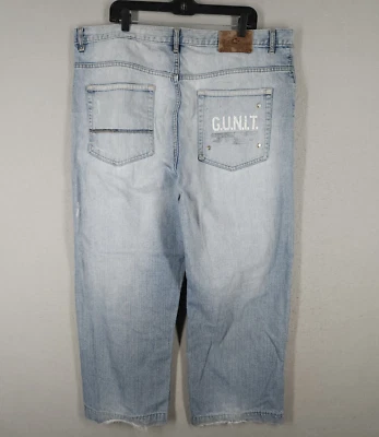 Vintage G Unit Jeans Mens 40x34 Baggy Distressed Wide Leg Hip Hop Y2K 90s - Image 1 of 4