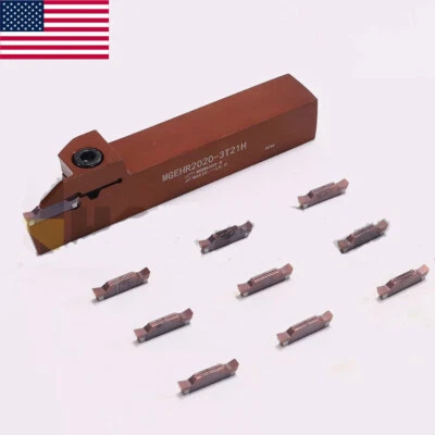 ZHOUZIMI MGEHR2020-3T21 Lathe Cut Off Tool Lathe Parting Tool + MGGN300 Grooving Insert