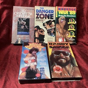 WCW Wrestle War 89 ,Crockett Cup,Danger Zone,Macho Man,Masters Of Mayhem VHS OOP - Picture 1 of 8