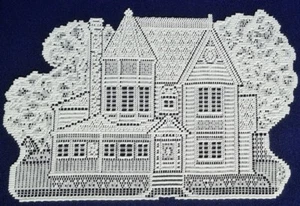 Lace Place Mat 13" x 20" White House Den Livingroom Bedroom Crafts - Picture 1 of 3