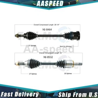 Conjunto de eje delantero CV Joint CV para INFINITI M35 2006 2007 2008 TrakMotive Foto 1 de 3