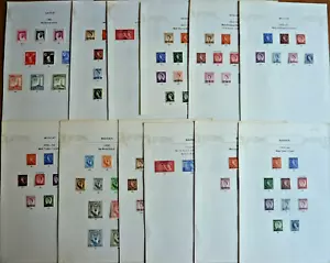 BAHRAIN/E.ARABIEN/MUSKAT/KATAR 1952-61 postfrische Briefmarkensammlung auf Albumseiten - Bild 1 von 2