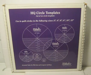 Handi Quilter HQ CIRCLE TEMPLATES Set of 6 NEW in SEALED Box!!! - Picture 1 of 3