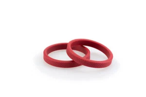 Rubber Ring Set For Puig Vintage Frame Sliders (Red) - Picture 1 of 3