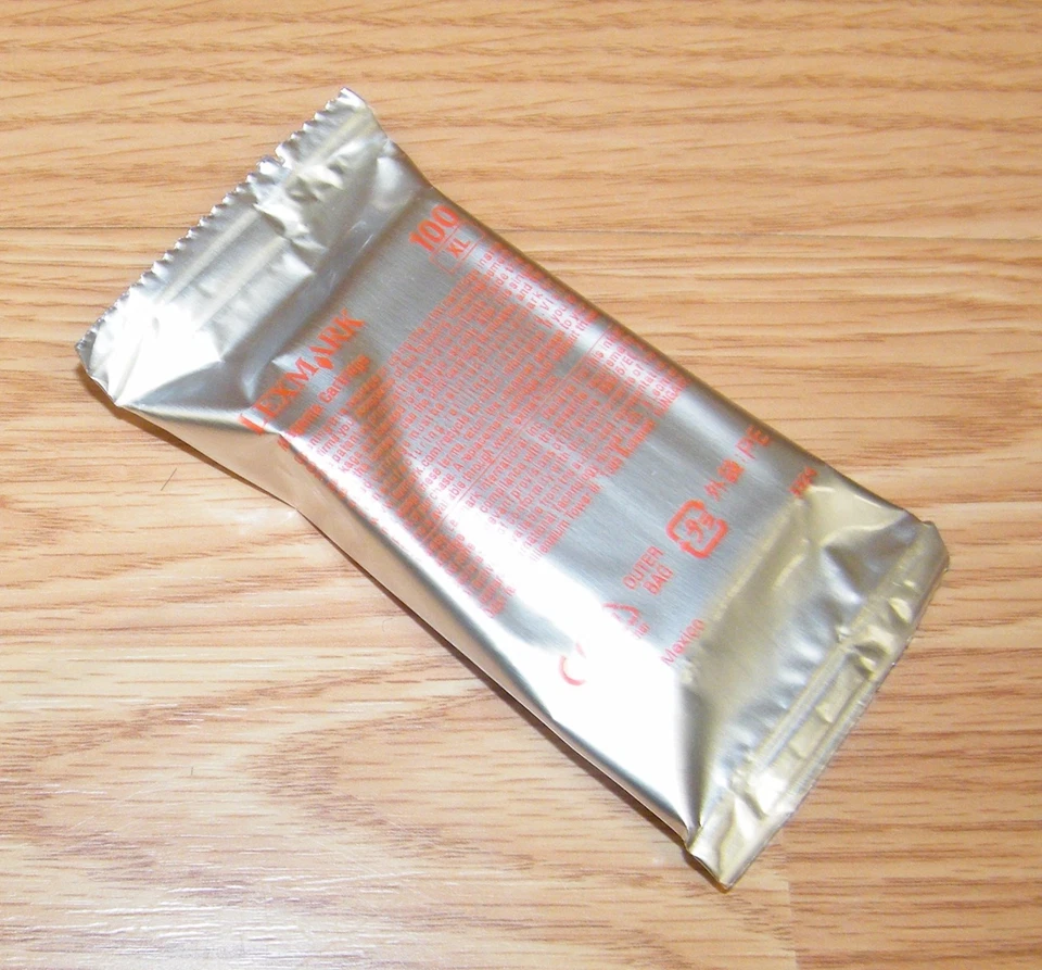 Genuine Lexmark 100 XL (600 Page Yield) Magenta Ink Cartridge *Sealed in Foil*  - Image 1 of 2