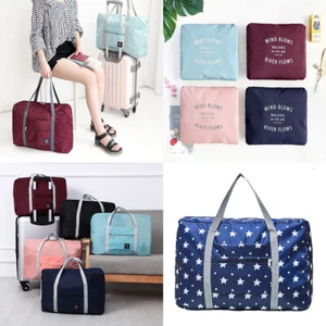 US Foldable Travel Luggage Carry-on Shoulder Duffle Bag Lightweight Sport Tote - Picture 1 of 43