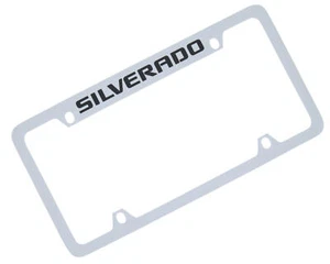 Chevy Silverado License Plate Frame (Chrome) - Picture 1 of 4