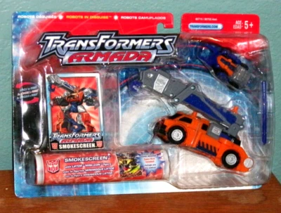2002 Transformers Armada Deluxe Smokescreen Action Figure Sealed/New 80715 - Image 1 of 2